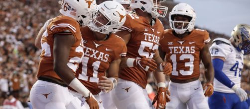 Texas Football is one of the biggest movers in this week's AP poll. [Image via hookemheadlines/YouTube]