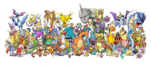 Os 151 Pok&eacute;mon da regi&atilde;o de Kanto.