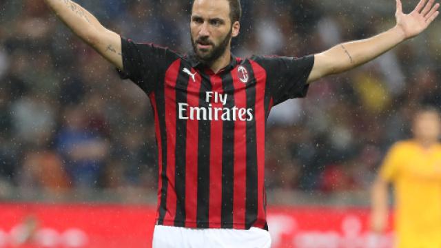 Gonzalo Gerardo Higua&igrave;n, attaccante del Milan.