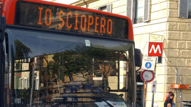 Sciopero generale dei trasporti venerd&igrave; 26 ottobre 2018