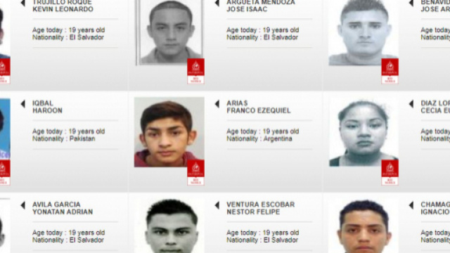 Ricercati dall'Interpol per omicidio e terrorismo dai 16 ai 20 anni