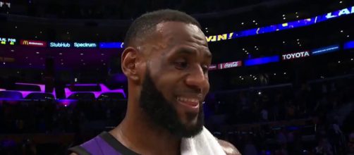 LeBron James is now fifth in all-time scoring after an impressive performance for the Lakers. - [NBA / YouTube screencap]