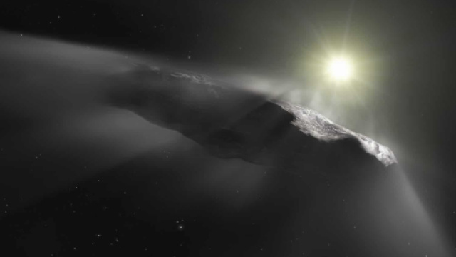 Oumuamua l'oggetto alieno che viene dal lontano.