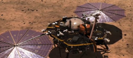 Artist&rsquo;s impression of how NASA&rsquo;s InSight will land on Mars [Image source/The New York Times YouTube video]