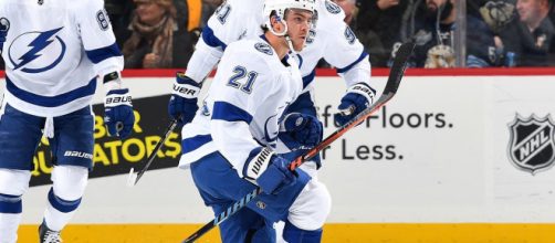 Tampa Bay's Brayden Point was among the NHL's star performers on Thursday night. [Image via NHL/YouTube]