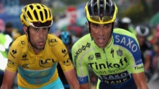 Vincenzo Nibali ed Alberto Contador