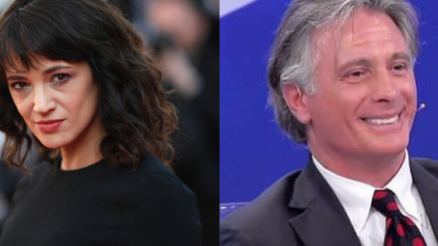 L'attrice Asia Argento e Giorgio Manetti probabili naufraghi dell'Isola dei Famosi.