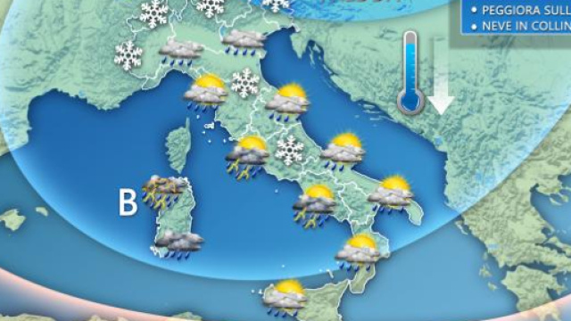 Previsioni meteo: weekend di maltempo e peggioramento marted&igrave;