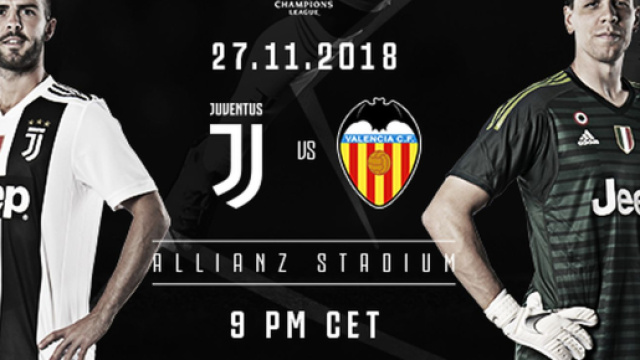 Champions League Juventus-Valencia 27/11/2018 ore 21.00: quote e pronostici.