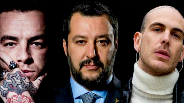 Salmo, Matteo Salvini e Gemitaiz