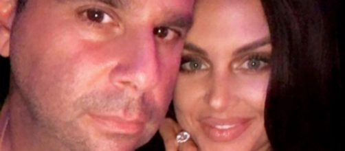 Randall Emmett and Lala Kent pose for a photo after getting engaged. [Photo via Instagram]