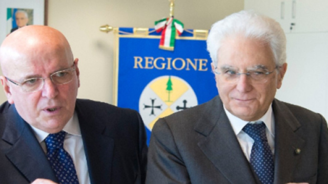 Il presidente della Regione Calabria Oliverio con il Capo dello Stato Mattarella