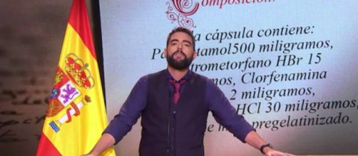 Dani Mateo en el principio del famoso sketch, cuando todo parec&iacute;a tranquilo.