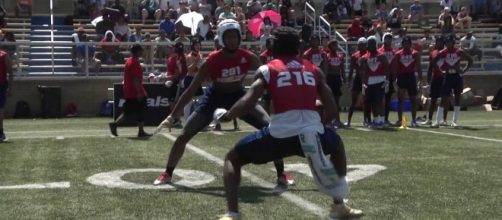 Huskers going after Winston Wright Jr. [Image source: Rivals Camp Series/YouTube]