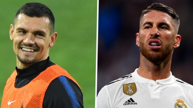 Real Madrid : Dejan Lovren tacle Sergio Ramos