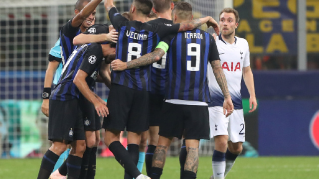 Immagini di Inter-Tottenham di Champions League.