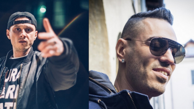 Inoki a sinistra, Marracash a destra.