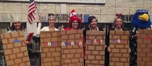 Middleton Heights school teachers draw controversy and national attention with Halloween costume. [Image Source: All of the Above - YouTube]