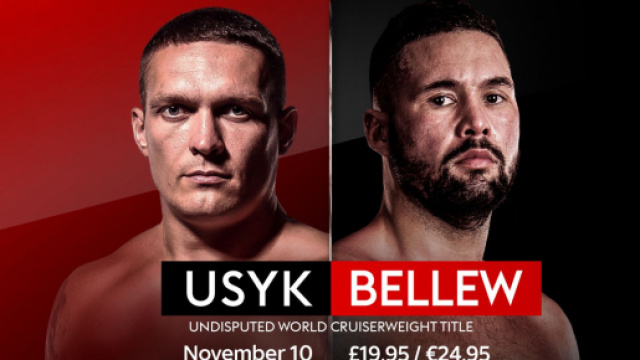 Usyk vs Bellew, diretta su DAZN