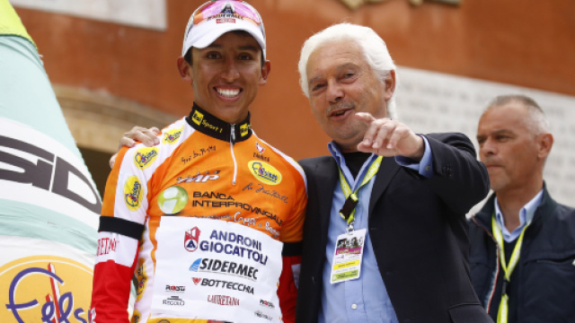 Gianni Savio con Egan Bernal, uno dei tanti talenti lanciati dalla sua squadra