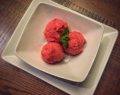 Simple blood orange campari sorbet