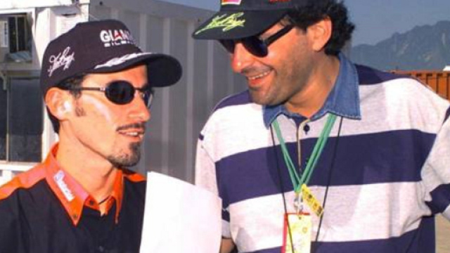 Max Biaggi con Fabrizio Frizzi.