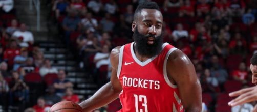 The Rockets' James Harden helped lead his team to victory on Tuesday (Dec. 11). [Image via NBA/YouTube screencap]