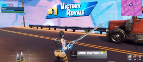 Slashed his way to victory. [Image source: Fortnite Cookies/YouTube]