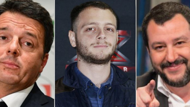 Matteo Renzi, Marco Anastasio e Matteo Salvini.