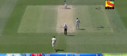 India batting on 4th day- Photo-( image credit SonyLive-Youtube.com)