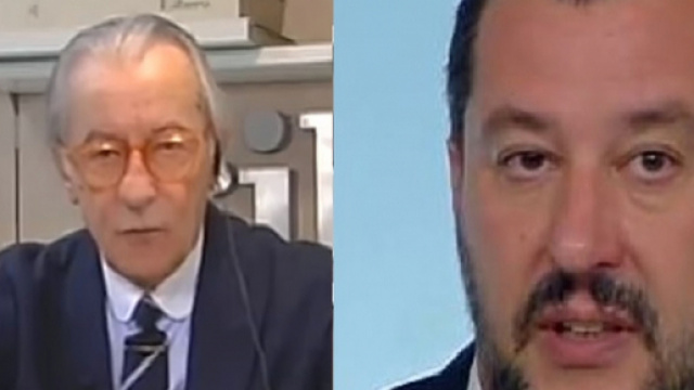 Vittorio Feltri arrabbiato con Matteo Salvini