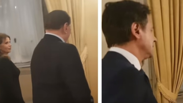 Giuseppe Conte prova a salutare Berlusconi