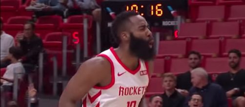 James Harden scored 35 points in a loss on Thursday (Dec. 20). [Image via ESPN/YouTube screencap]