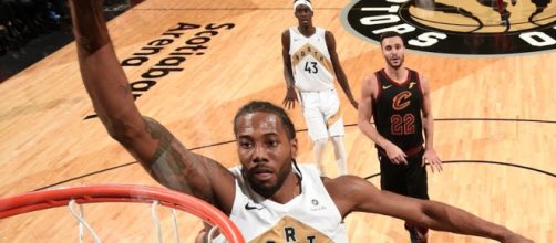 Kawhi Leonard put up 37 in a Raptors win on Friday night. [Image via ESPN/YouTube Screencap]