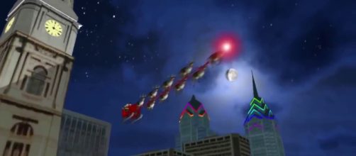Santa is packing up the sleigh in a matter of hours. [Image via Horizon Trackers/YouTube]