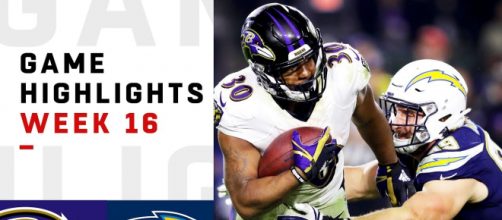 The Baltimore Ravens beat the Chargers in week 16. [Image via NFL/YouTube]