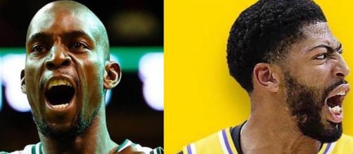 Kevin Garnett tells Anthony Davis to join the Lakers [Image by LakersCentral16 / Instagram]