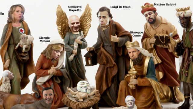 Il presepe 'originale' comparso sulla home page di alcune Asl prese d'assalto.