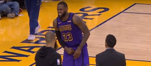 LeBron James injury [Image by NBA / YouTube screencap]