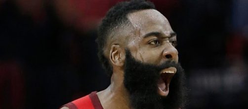 The Rockets' James Harden was among the star players to emerge on Christmas Day. - [ESPN / YouTube screencap]