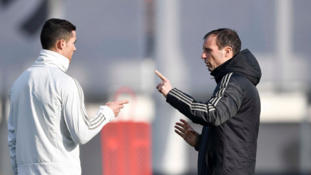 Cristiano Ronaldo e Massimiliano Allegri (Twitter: @juventusfc)