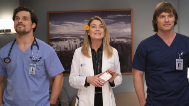 Giacomo Gianniotti - Ellen Pompeo - Chris Carmack FONTE: Google