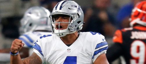 Dak Prescott and the Cowboys picked up a close win on the road in Week 17. - [NFL / YouTube screencap]