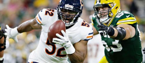 Khalil Mack and the Bears will host the Eagles in round one of the 2019 postseason. - [NFL.com / YouTube screencap]
