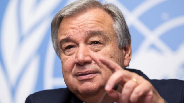 Il segretario generale dell'Onu, il portoghese Guterres (da Metro News)