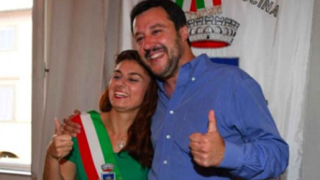 Susanna Ceccardi con Matteo Salvini
