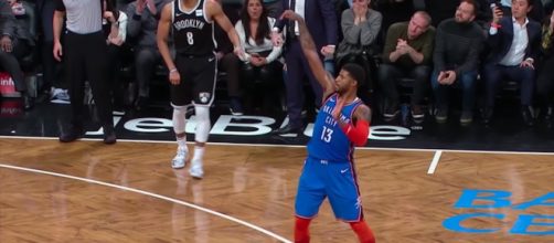 Paul George's Wednesday night performance featured 47 points and the game winner. [Image via ESPN/YouTube screencap]