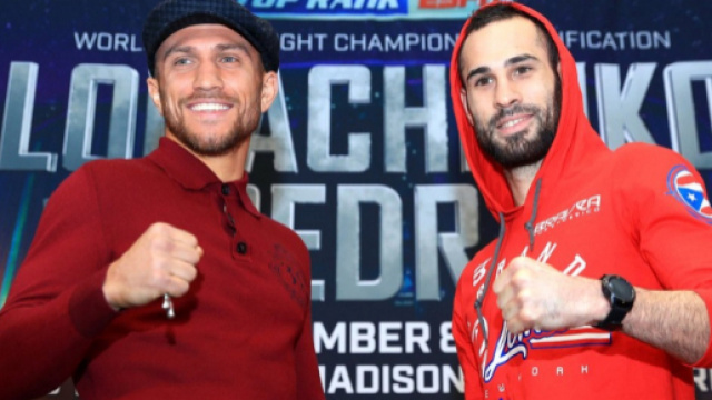 Vasiliy Lomachenko vs Jose Pedraza, due cinture mondiali dei pesi leggeri in palio domani sera a New York