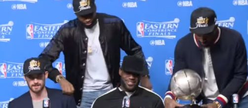 LeBron James interview. - [NESN / YouTube screencap]