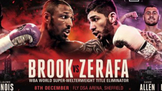 Brook vs Zerafa &egrave; il match di cartello della riunione che si svolge stasera alla Sheffield Arena